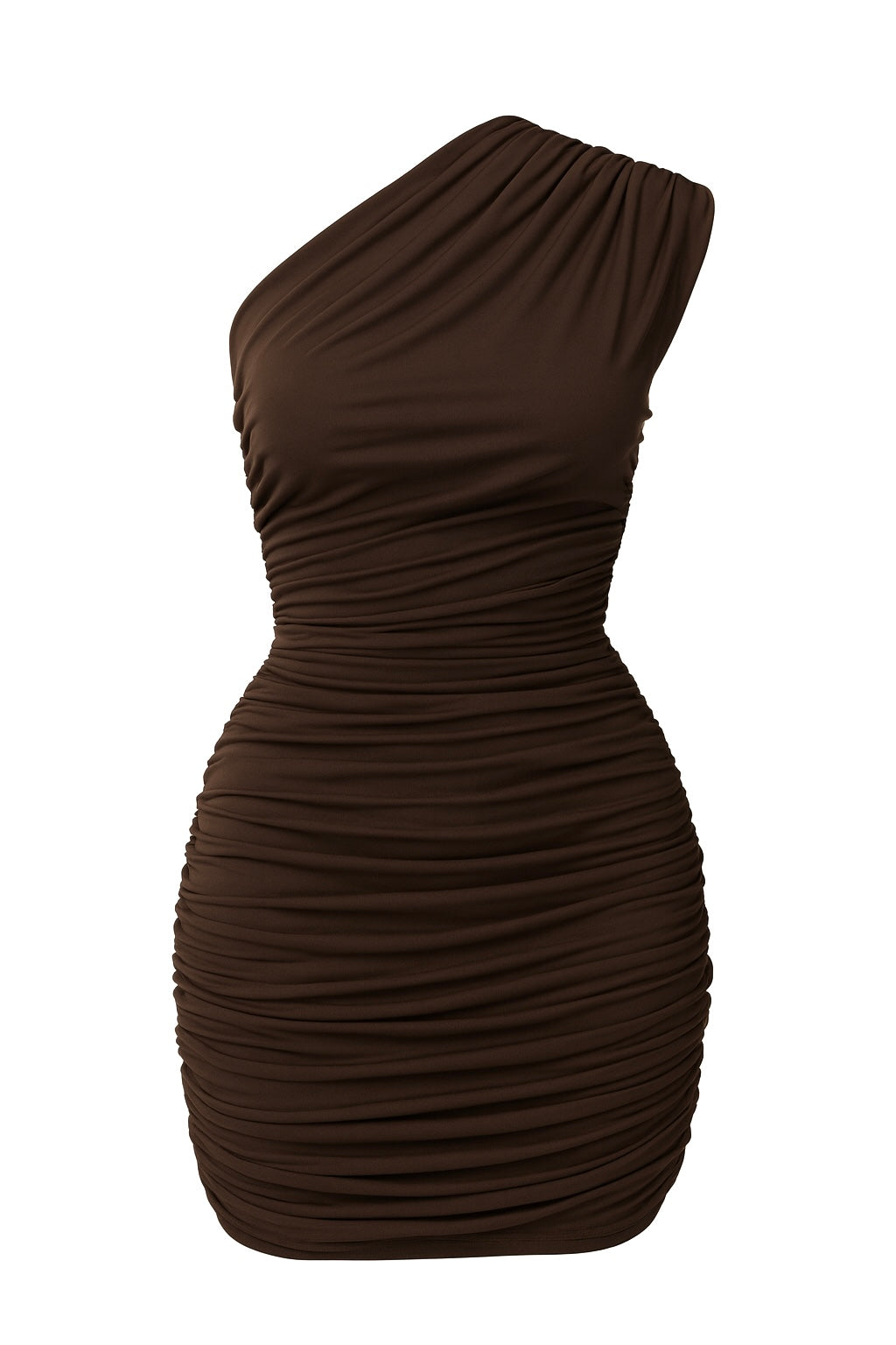 Brązowa sukienka SCULPT