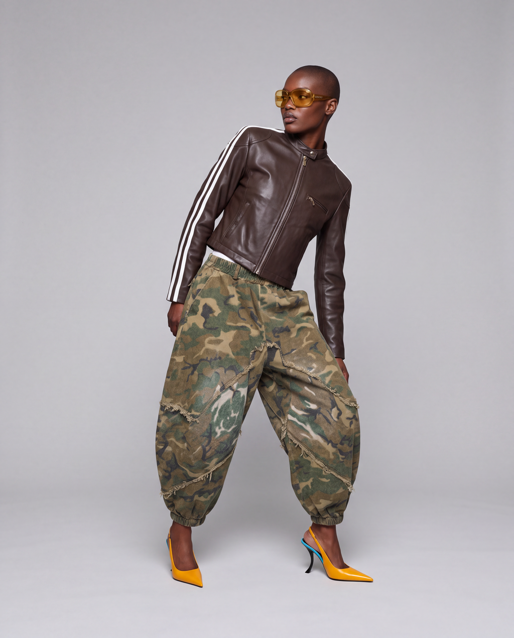 Damskie spodnie Moro oversize - Camouflage