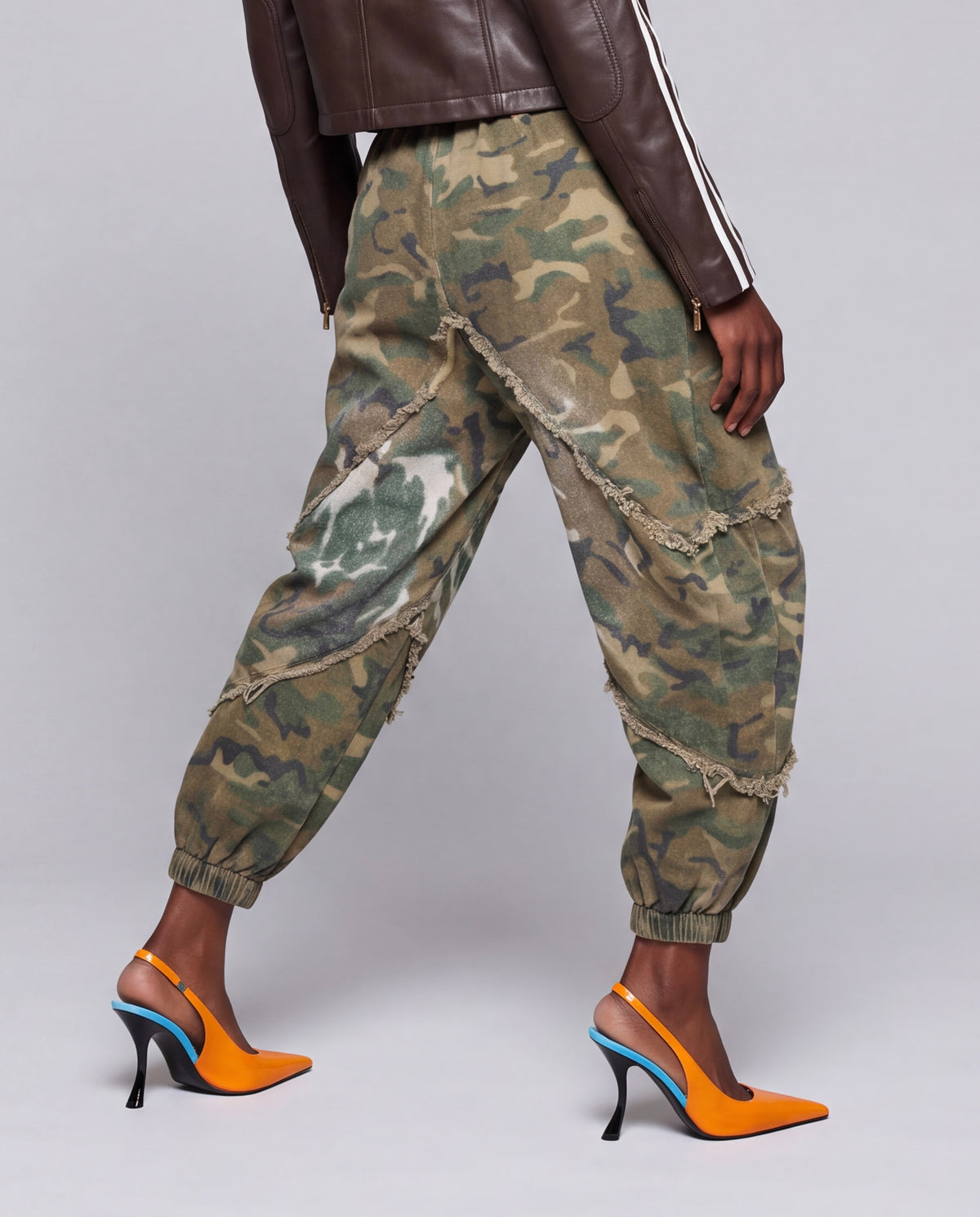 Damskie spodnie Moro oversize - Camouflage