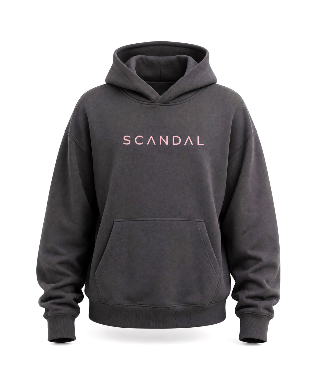 Grafitowa bluza damska oversize z kapturem – SCANDAL