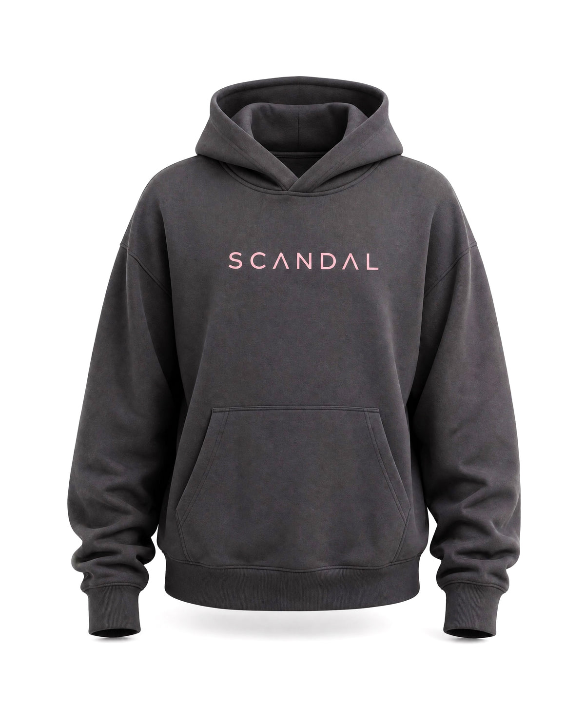 Grafitowa bluza damska oversize z kapturem – SCANDAL