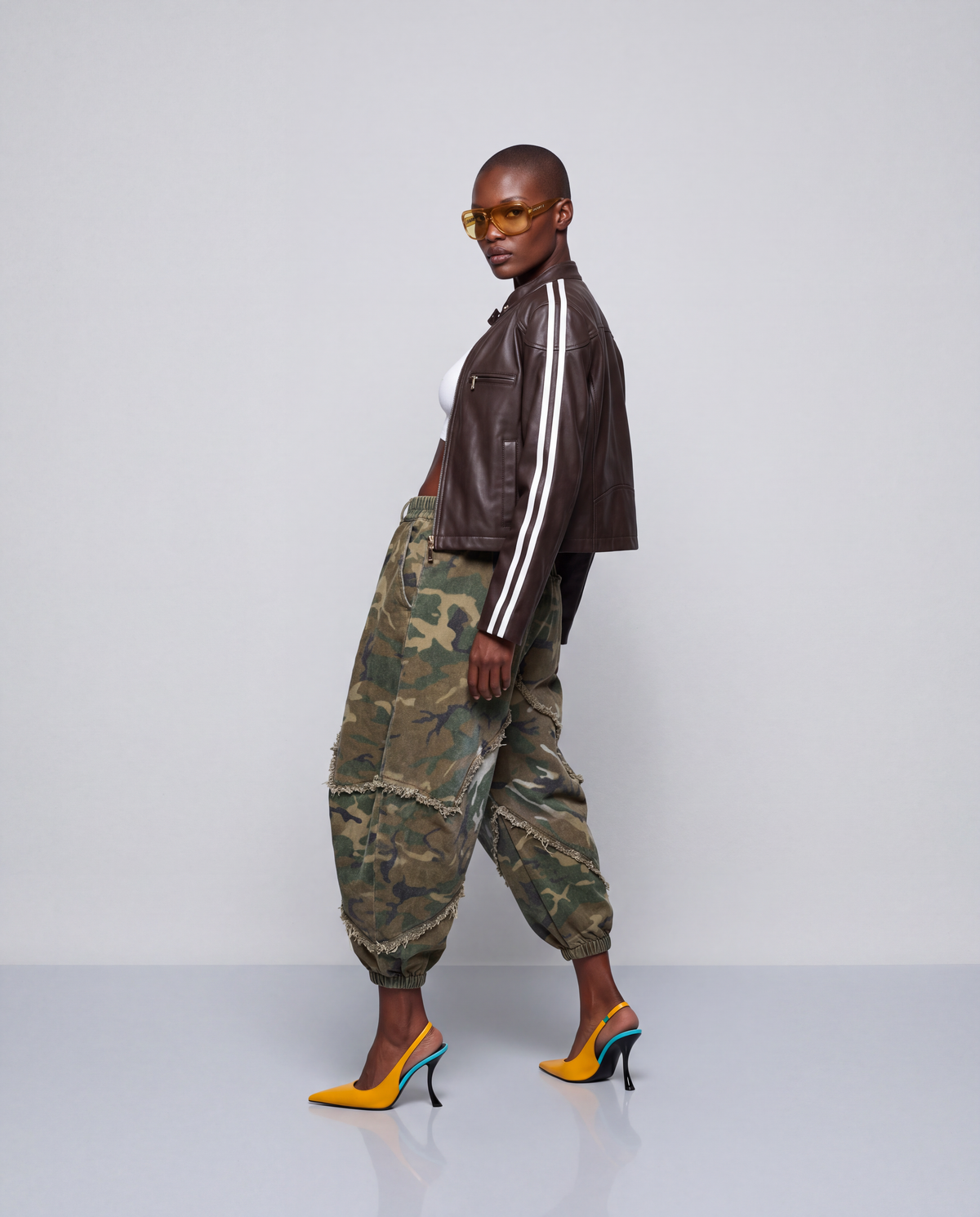 Damskie spodnie Moro oversize - Camouflage