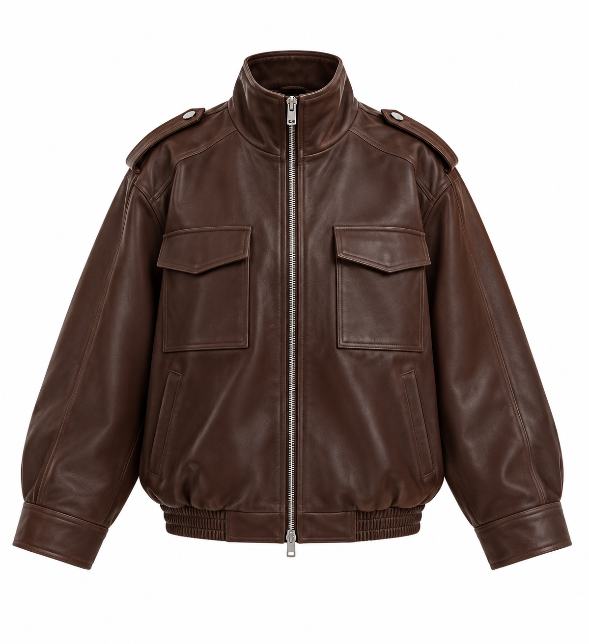Skórzana kurtka damska oversize – FANGO