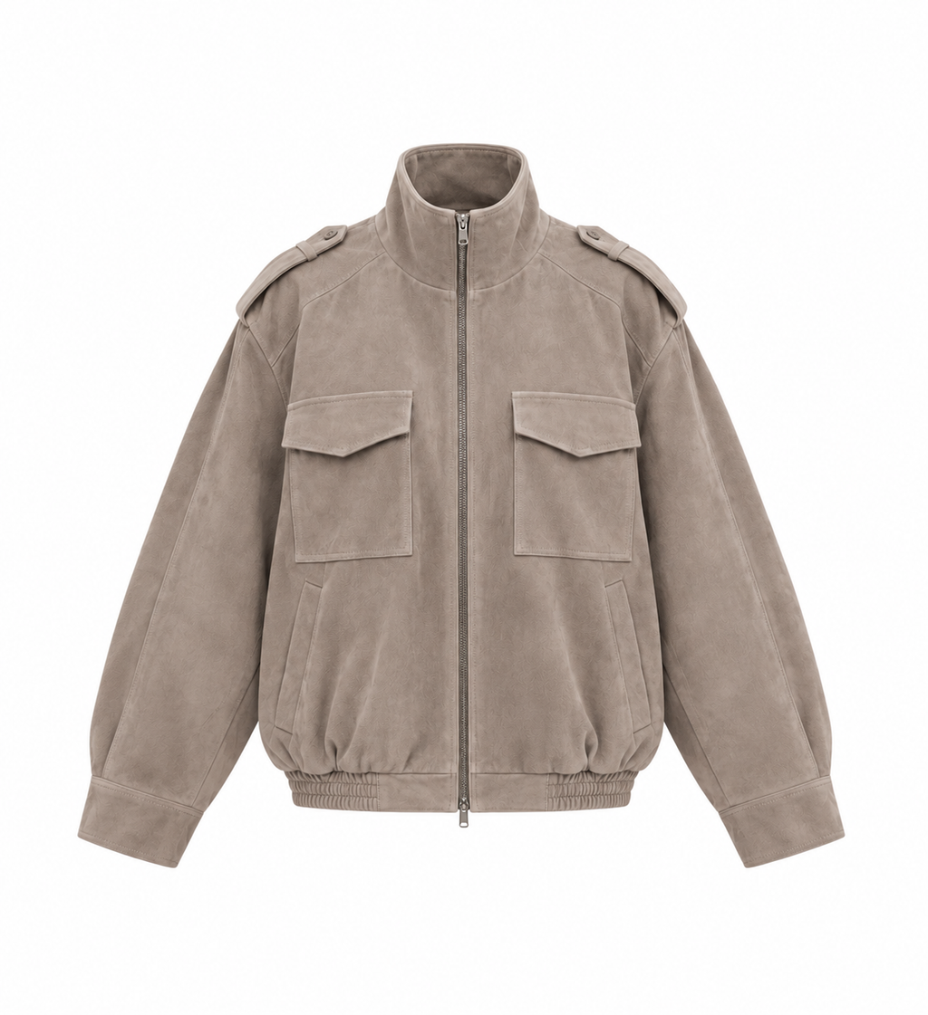 Skórzana kurtka damska oversize – FANGO