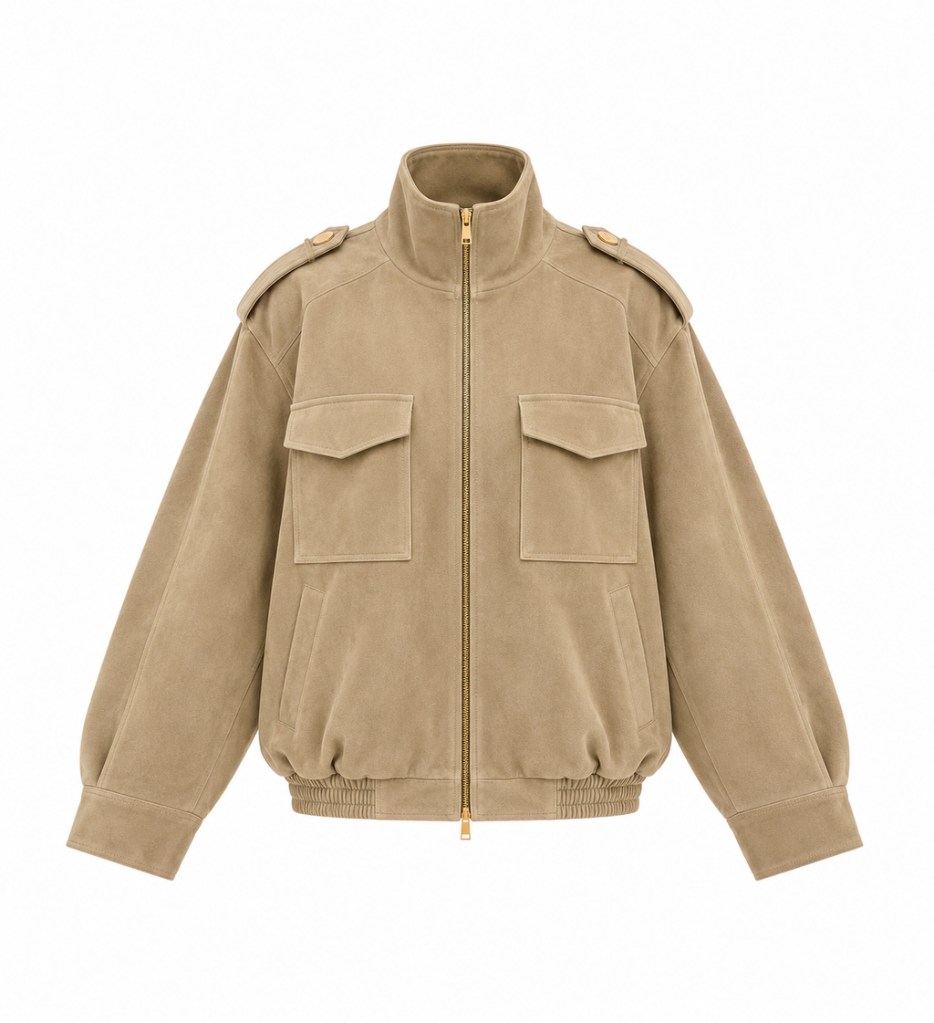 Skórzana kurtka damska oversize – FANGO