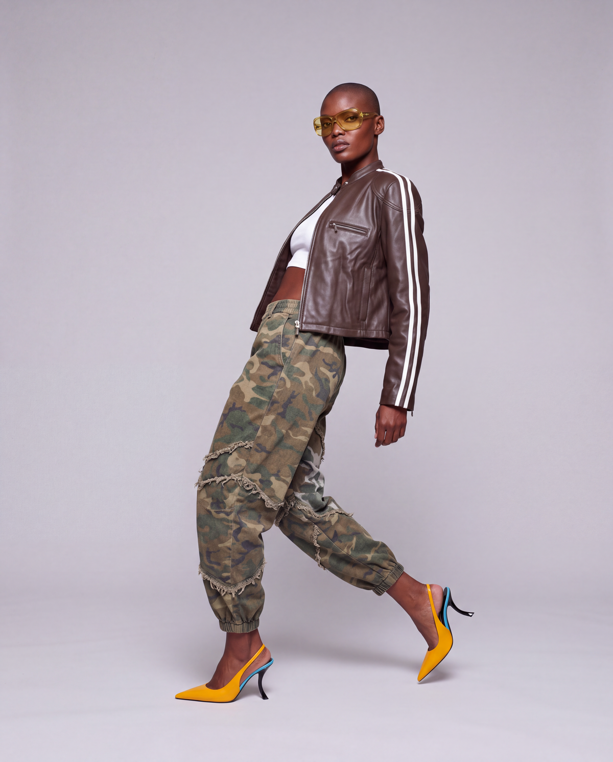 Damskie spodnie Moro oversize - Camouflage