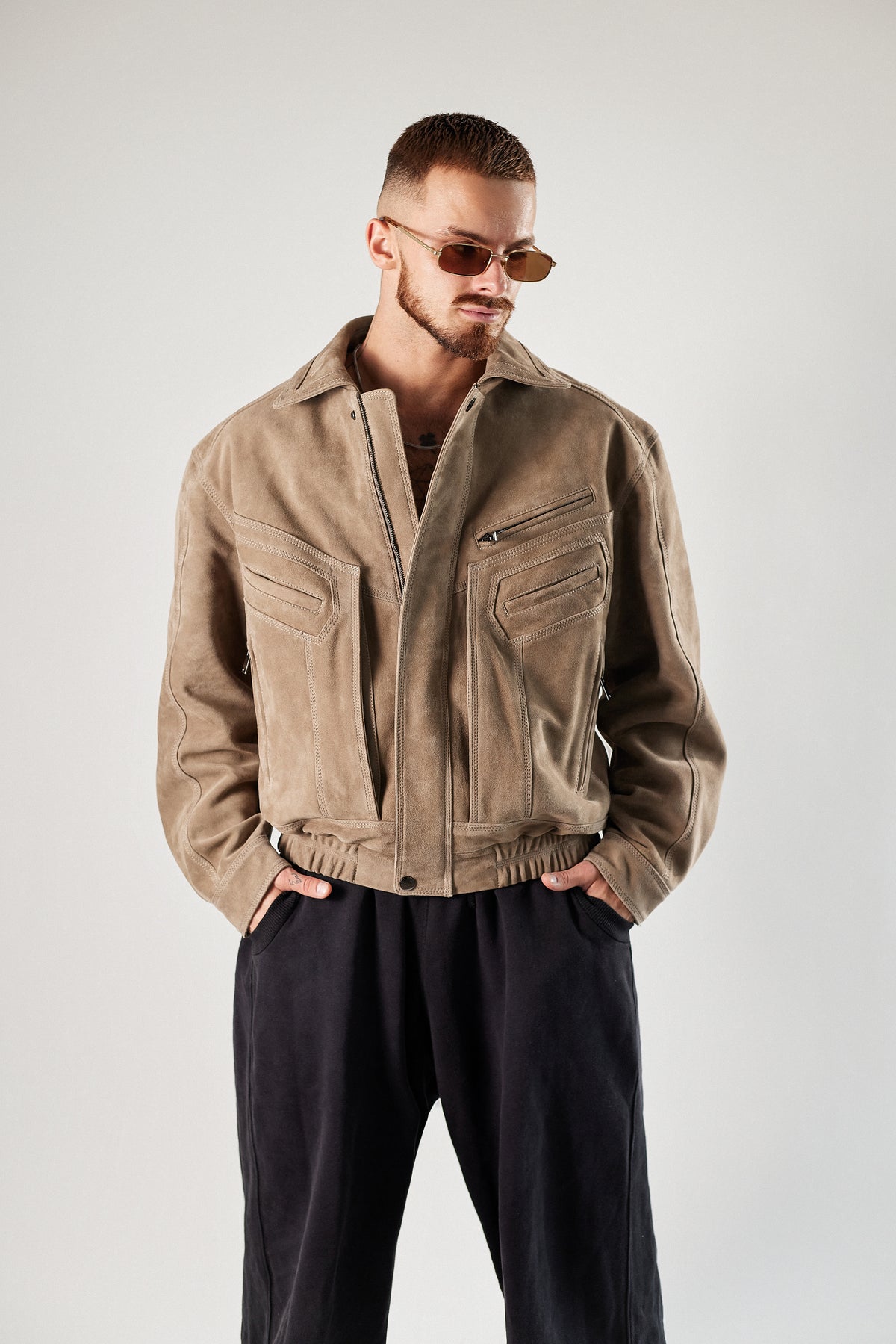 Czarne spodnie oversize z Bawełny. Unisex
